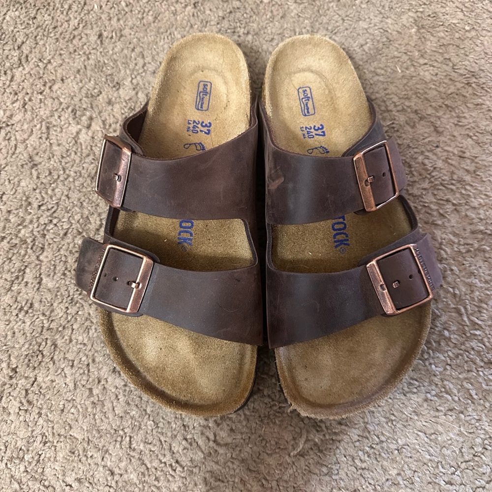 Birkenstock Brown Leather Sandals BRAND NEW